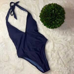 Aerie Navy Blue One Piece Swimsuit, XS
